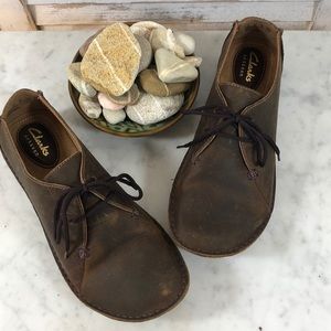 Clark's Artisan Janey Mae Brown Leather Shoes